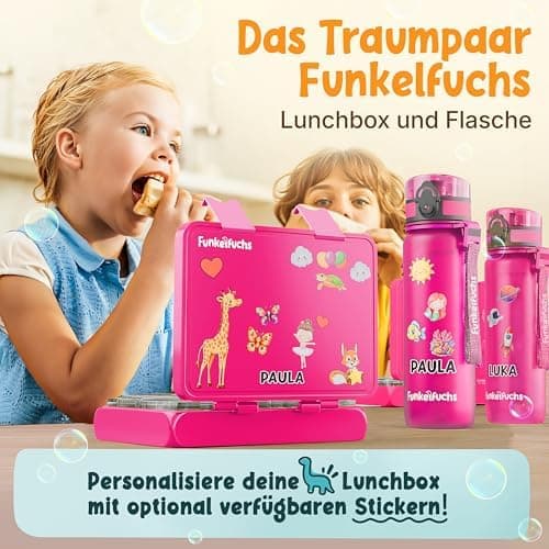 Kinder Brotdose Mondschein – Lila Fächer – 800ml – Schule & Kindergarten - BPA frei  
Kinder Brotdose Mondschein – Lila
