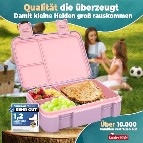 Kinder Brotdose mit Fächern Auslaufsicher & BPA frei
| Vesperbox Kinder Bento Box mit Fächern
| Frühstücksbox Kinder Br