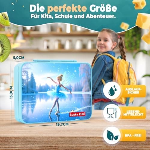 Kinder Brotdose mit Fächern Auslaufsicher & BPA frei
| Vesperbox Kinder Bento Box mit Fächern
| Frühstücksbox Kinder Br
