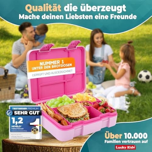 Kinder Brotdose mit Fächern Auslaufsicher & BPA frei
| Vesperbox Kinder Bento Box mit Fächern
| Frühstücksbox Kinder Br