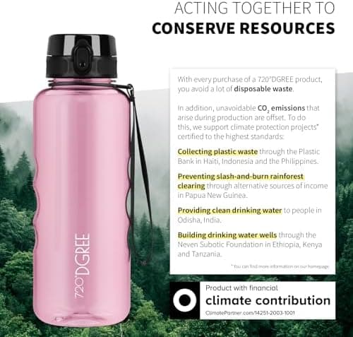 720°DGREE uberBottle Trinkflasche SoftTouch 500ml - Auslaufsicher, BPA-Frei - für Sport und Outdoor-Aktivitäten - Climat