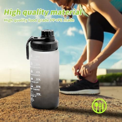 Ersatzdeckel Trinkflasche Auto-Flip-Deckel Mit Haken, Sportverschluss Für Weithalsflaschen, Schwarz 68mm Dicke