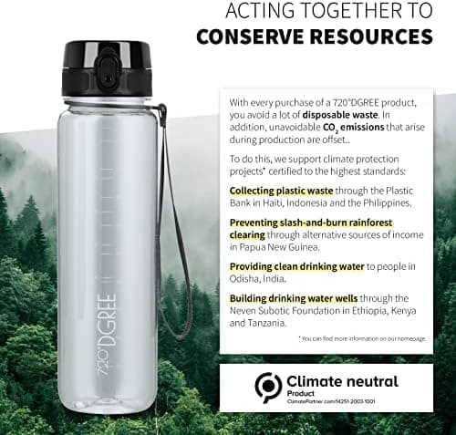 720°DGREE uberBottle Trinkflasche SoftTouch 500ml - Auslaufsicher, BPA-Frei - für Sport und Outdoor-Aktivitäten - Climat
