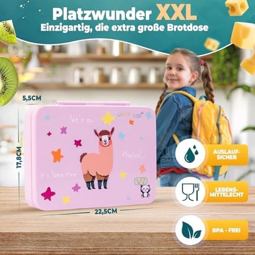 Kinder Brotdose mit Fächern Auslaufsicher & BPA frei
| Vesperbox Kinder Bento Box mit Fächern
| Frühstücksbox Kinder Br