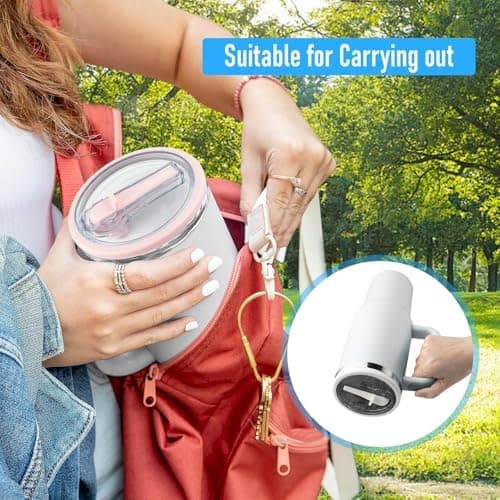 3stückige Ersatzdeckel für 40oz Stanley Cup Becher, wiederverwendbar, auslaufsicher und staubdicht, für Tumbler mit Stro