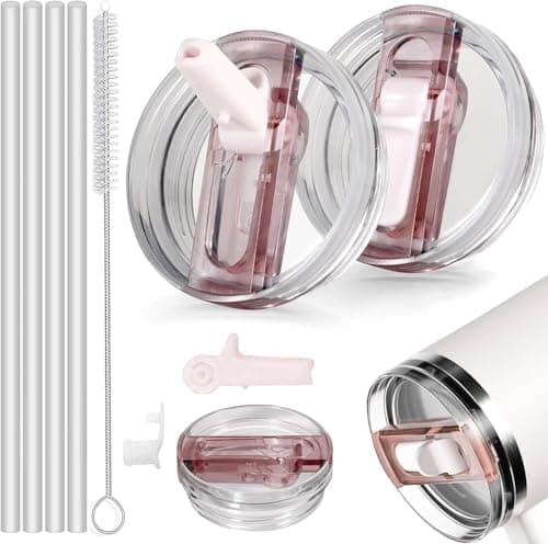 Sunshine Smile 40oz Auslaufsicherer Ersatzdeckel für Stanley Cup,ideal für Familien mitKindern und Freunde, bietet 2 Stü