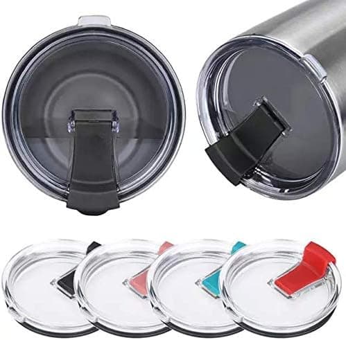 Ersatzdeckel für 56-ml-Becher - Spritzwasserfest, auslaufsicher und strohhalmfreundlich 20 oz Black Double Hole