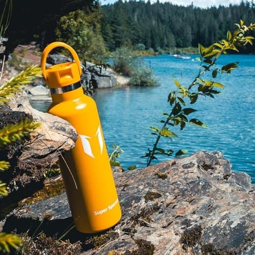 Super Sparrow Thermobecher für Sport und Outdoor - 500ml, 750ml - BPA-Frei, ClimatePartner certified - FlipFlow Trinkfla