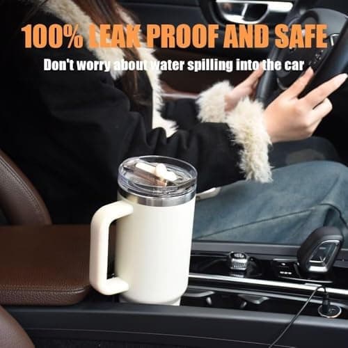Sunshine Smile 40oz Auslaufsicherer Ersatzdeckel für Stanley Cup,ideal für Familien mitKindern und Freunde, bietet 2 Stü