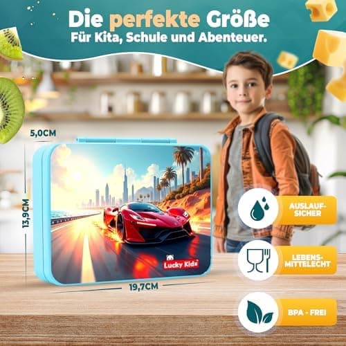 Kinder Brotdose mit Fächern Auslaufsicher & BPA frei
| Vesperbox Kinder Bento Box mit Fächern
| Frühstücksbox Kinder Br
