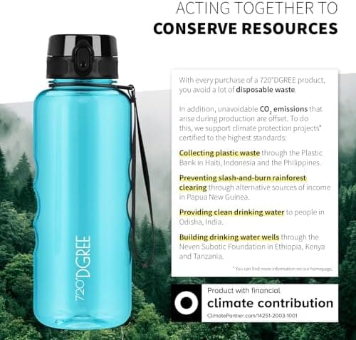 720°DGREE uberBottle Trinkflasche SoftTouch 500ml - Auslaufsicher, BPA-Frei - für Sport und Outdoor-Aktivitäten - Climat