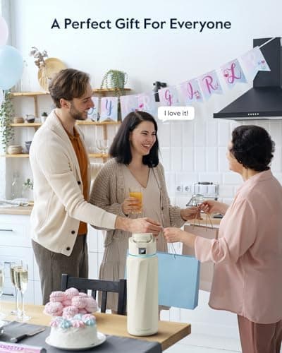 WATERH Boost Smart-Wasserflasche für Geschenke - mit Erinnerungsfunktion & Wasserspender, Edelstahl, 907 ml, Hochglanzsc