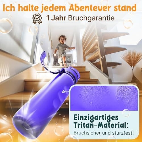 Nur für Funkelfuchs Trinkflaschen passende Ersatzdeckel 500ml (grün) - Luxus Design und Dauerhaftigkeit