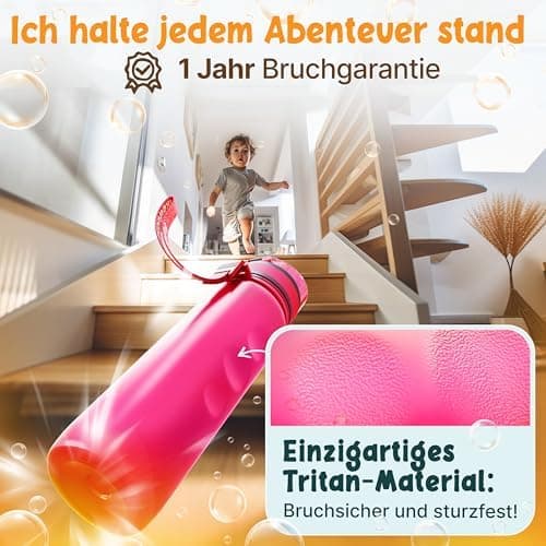 Nur für Funkelfuchs Trinkflaschen passende Ersatzdeckel 500ml (grün) - Luxus Design und Dauerhaftigkeit