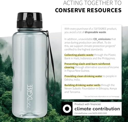 720°DGREE uberBottle Trinkflasche SoftTouch 500ml - Auslaufsicher, BPA-Frei - für Sport und Outdoor-Aktivitäten - Climat