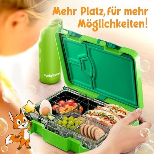 Kinder Brotdose Mondschein – Lila Fächer – 800ml – Schule & Kindergarten - BPA frei  
Kinder Brotdose Mondschein – Lila