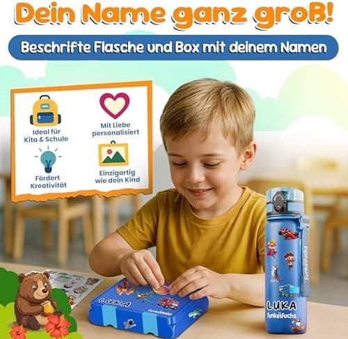 Kinder Brotdose Mondschein – Lila Fächer – 800ml – Schule & Kindergarten - BPA frei  
Kinder Brotdose Mondschein – Lila