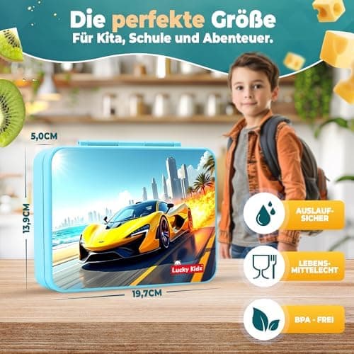 Kinder Brotdose mit Fächern Auslaufsicher & BPA frei
| Vesperbox Kinder Bento Box mit Fächern
| Frühstücksbox Kinder Br