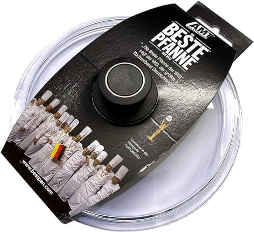 AMT Gastroguss Runder Glasdeckel Ø 24 cm backofenfest für Bratpfannen & Schmorpfannen AMZN-024-Z1-L2