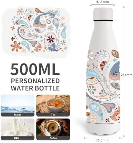 Grsta Trinkflasche 500ml, BPA-freie Edelstahlflasche für Kinder, ideale Wasserspeicherung bei Kalt&warm