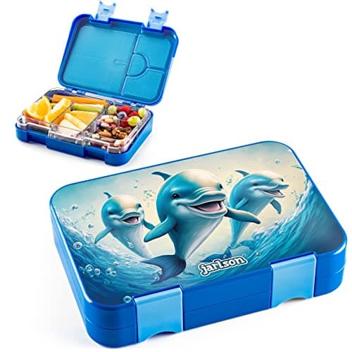 Jarlson® Brotdose Kinder mit Fächern - TONI Lunchbox - Auslaufdurchfall-Sicher – Jausenbox für Kindergarten und Schule -