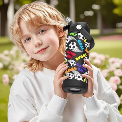 Edelstahl Trinkflasche Meeresjungfrau 550ml BPA Frei Auslaufsicher Thermosflaschefür Kinder und Erwachsene - Sport, Schu