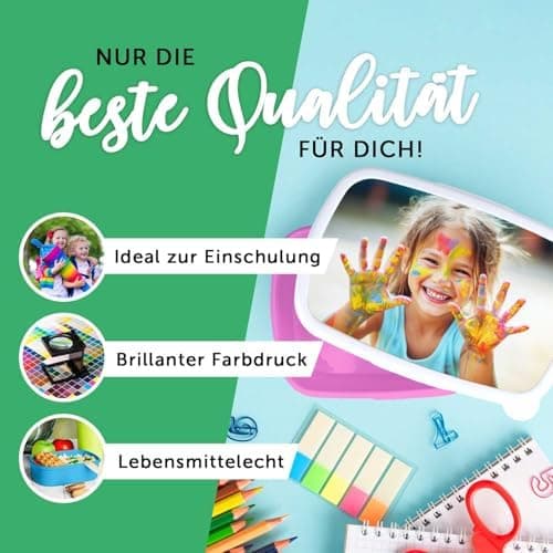 GRAVURZEILE Personalisiertes Magischer Wald Brotd Essbox für Kinder - Platzsparend stapelbar - Ideal für Schule & Kita -