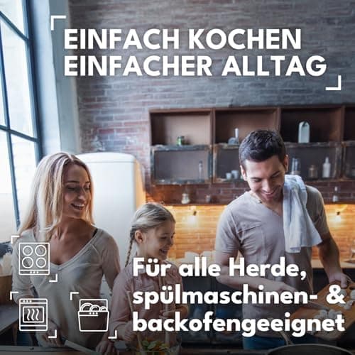 Hartglas-Topfdeckel 32cm | Passend Für Pfannen & Töpfe | Hitzebeständig Bis 250°C | Dampfventil Inklusive | Spülmaschine