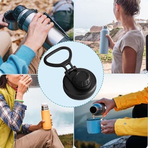 Ersatzdeckel für Wasserflasche - BPA-freier, auslaufsicherer Deckel für Sport und Alltag | passt auf die meisten Flasche