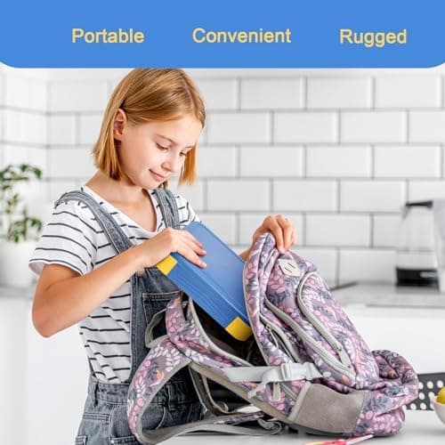 AiQInu Brotdose Kinder 1330ml für Schule und Ausflüge Global Recycled Standard