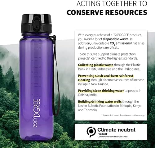 720°DGREE uberBottle Trinkflasche SoftTouch 500ml - Auslaufsicher, BPA-Frei - für Sport und Outdoor-Aktivitäten - Climat