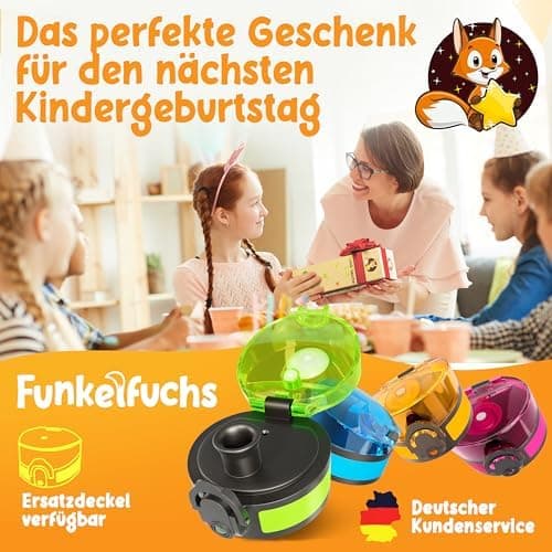 Nur für Funkelfuchs Trinkflaschen passende Ersatzdeckel 500ml (grün) - Luxus Design und Dauerhaftigkeit