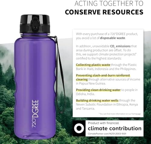 720°DGREE uberBottle Trinkflasche SoftTouch 500ml - Auslaufsicher, BPA-Frei - für Sport und Outdoor-Aktivitäten - Climat