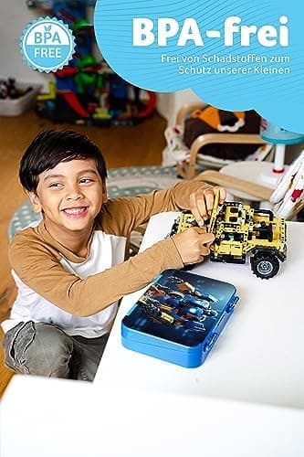 Jarlson® Brotdose Kinder mit Fächern - TONI Lunchbox - Auslaufdurchfall-Sicher – Jausenbox für Kindergarten und Schule -