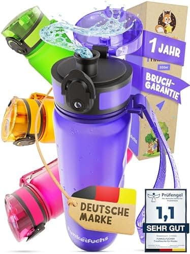 Nur für Funkelfuchs Trinkflaschen passende Ersatzdeckel 500ml (grün) - Luxus Design und Dauerhaftigkeit