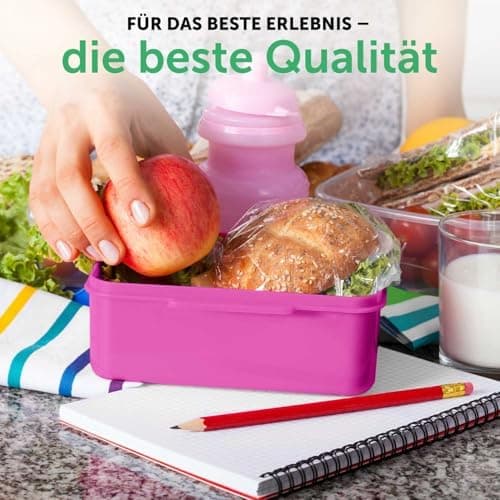 GRAVURZEILE Personalisiertes Magischer Wald Brotd Essbox für Kinder - Platzsparend stapelbar - Ideal für Schule & Kita -