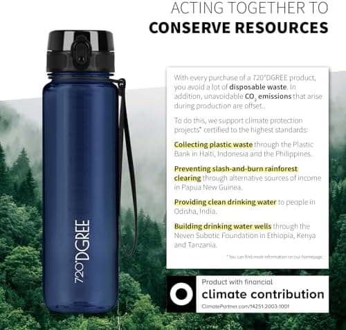 720°DGREE uberBottle Trinkflasche SoftTouch 500ml - Auslaufsicher, BPA-Frei - für Sport und Outdoor-Aktivitäten - Climat