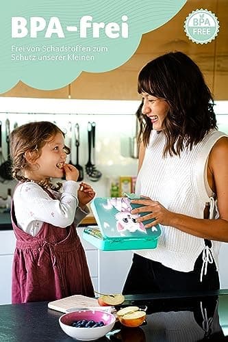 Jarlson® Brotdose Kinder mit Fächern - TONI Lunchbox - Auslaufdurchfall-Sicher – Jausenbox für Kindergarten und Schule -