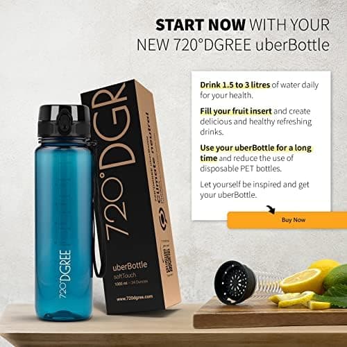 720°DGREE uberBottle Trinkflasche SoftTouch 500ml - Auslaufsicher, BPA-Frei - für Sport und Outdoor-Aktivitäten - Climat