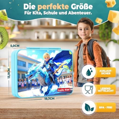 Kinder Brotdose mit Fächern Auslaufsicher & BPA frei
| Vesperbox Kinder Bento Box mit Fächern
| Frühstücksbox Kinder Br
