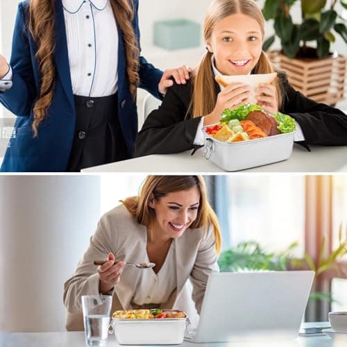 Kinder Brotdose WuGU 5-Fach Auslauf Sicher 1300 ml Grüne Lunchbox für Schule und Ausflüge