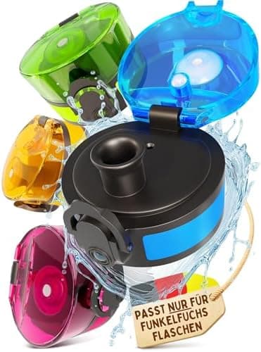 Nur für Funkelfuchs Trinkflaschen passende Ersatzdeckel 500ml (grün) - Luxus Design und Dauerhaftigkeit