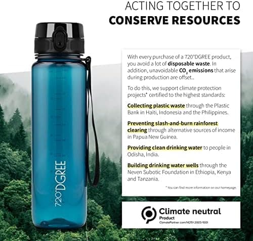 720°DGREE uberBottle Trinkflasche SoftTouch 500ml - Auslaufsicher, BPA-Frei - für Sport und Outdoor-Aktivitäten - Climat
