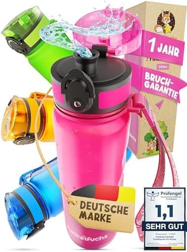 Nur für Funkelfuchs Trinkflaschen passende Ersatzdeckel 500ml (grün) - Luxus Design und Dauerhaftigkeit