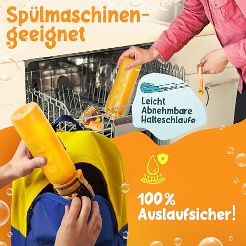 Nur für Funkelfuchs Trinkflaschen passende Ersatzdeckel 500ml (grün) - Luxus Design und Dauerhaftigkeit