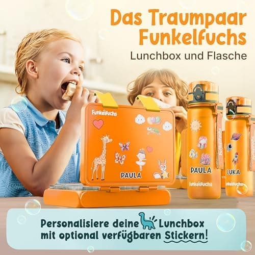 Kinder Brotdose Mondschein – Lila Fächer – 800ml – Schule & Kindergarten - BPA frei  
Kinder Brotdose Mondschein – Lila