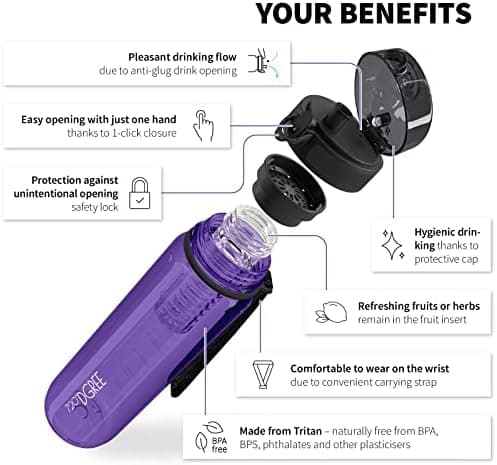 720°DGREE uberBottle Trinkflasche SoftTouch 500ml - Auslaufsicher, BPA-Frei - für Sport und Outdoor-Aktivitäten - Climat