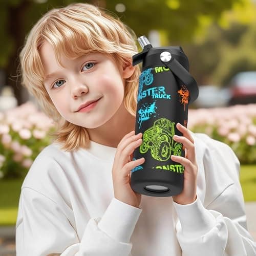 Edelstahl Trinkflasche Meeresjungfrau 550ml BPA Frei Auslaufsicher Thermosflaschefür Kinder und Erwachsene - Sport, Schu