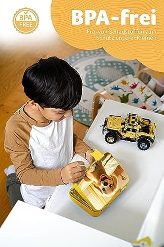Jarlson® Brotdose Kinder mit Fächern - TONI Lunchbox - Auslaufdurchfall-Sicher – Jausenbox für Kindergarten und Schule -