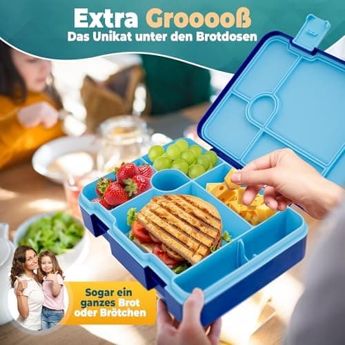 Kinder Brotdose mit Fächern Auslaufsicher & BPA frei
| Vesperbox Kinder Bento Box mit Fächern
| Frühstücksbox Kinder Br